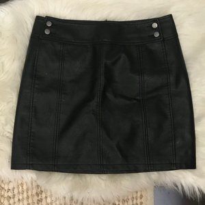Vegan Leather Skirt